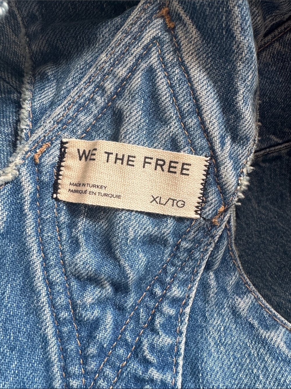We The Free Light Blue Denim Barrel Overalls #738 - Picture 3 of 3